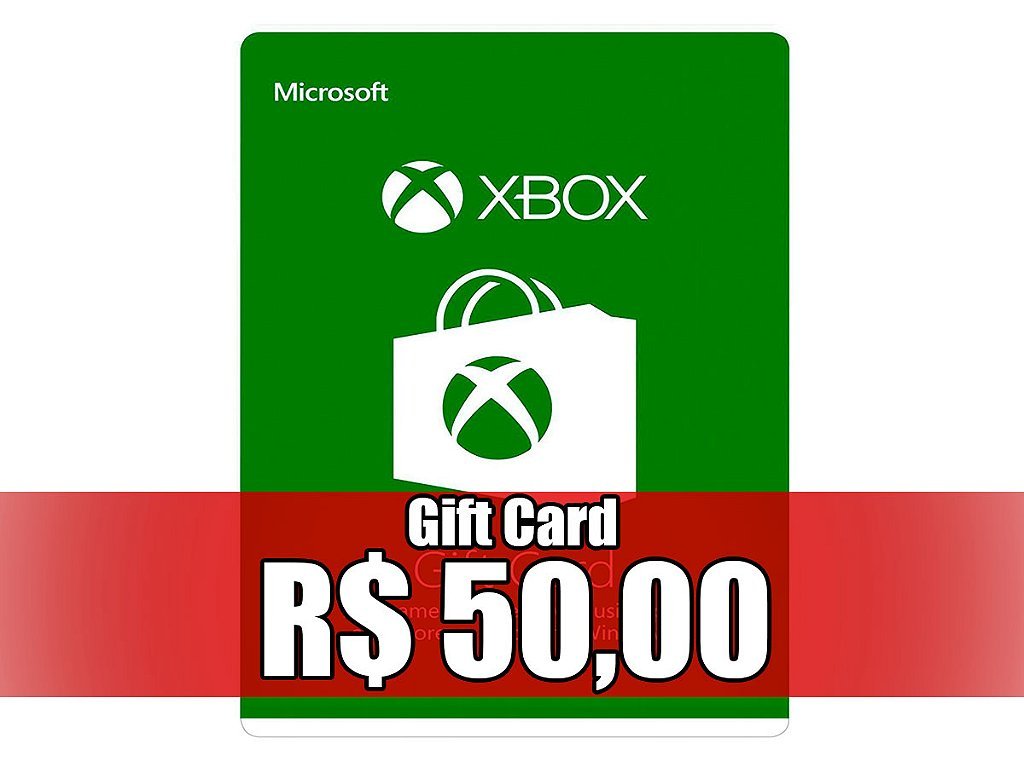 Gift Card de R$50,00 para Xbox (One e Series)