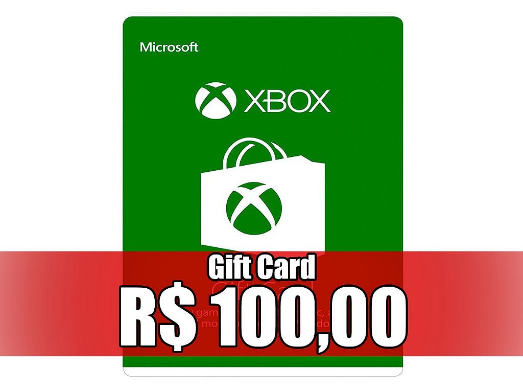 Gift Card de R$100,00 para Xbox (One e Series)