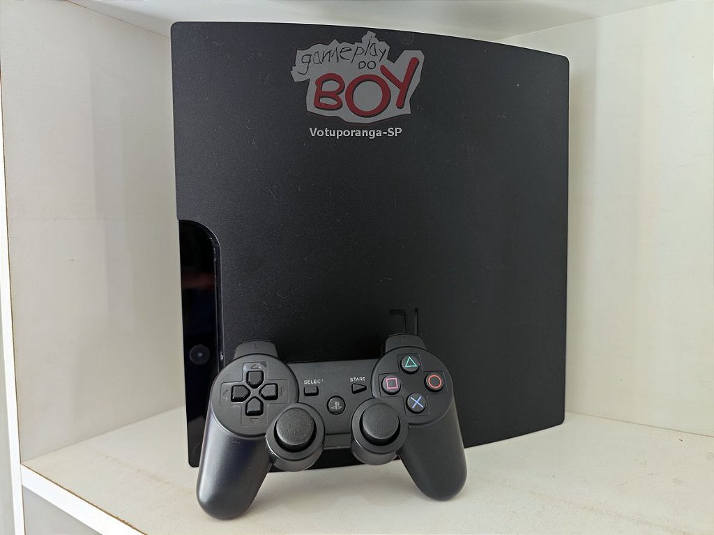 Playstation 3 Slim 250Gb FC26 + 7 Jogos PS3 e 14 Mil Retro - Seminovo