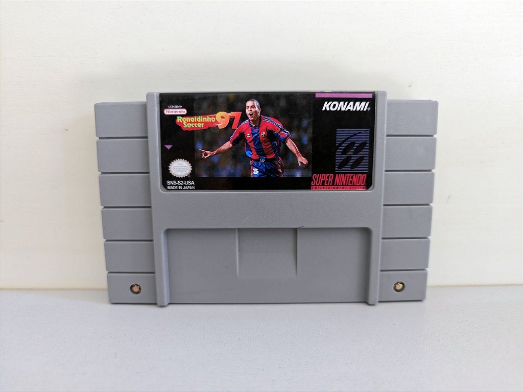 Cartucho Ronaldinho Soccer 97 Super Nintendo - Repro Seminovo