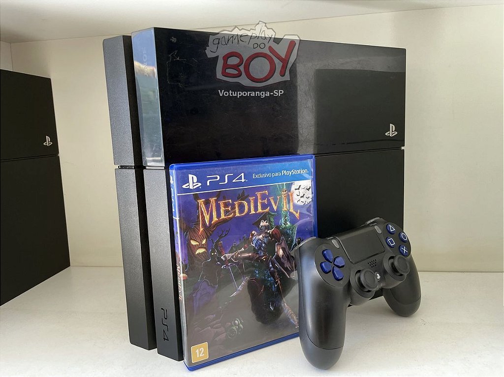 Playstation 4 Fat 500gb Com 1 Jogo Seminovo