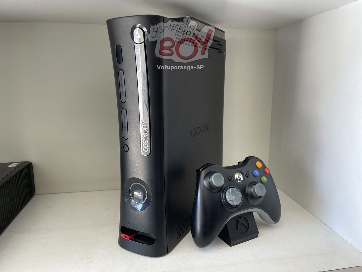 Xbox 360 Fat Com LT e Exploit + 76 Jogos + 4500 Retrô