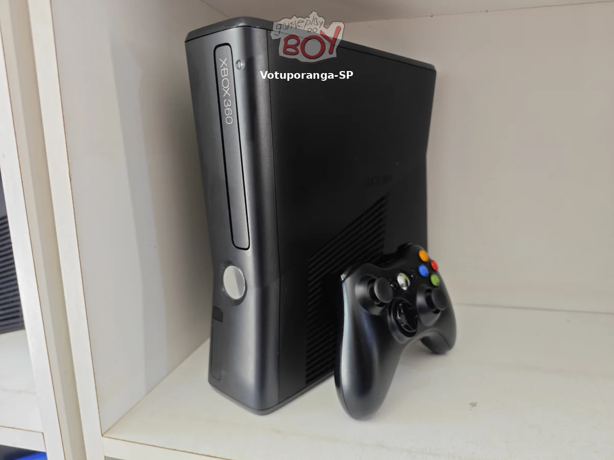 Xbox 360 Slim RGH 3 e LT 3 Com 43 Jogos + 4500 Jogos Retrô 