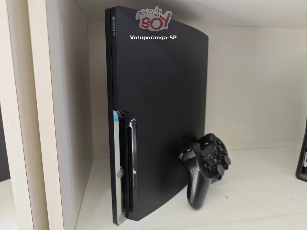 Playstation 3 Slim 500Gb FC26 + 35 Jogos PS3 e 14 Mil Retro - Seminovo