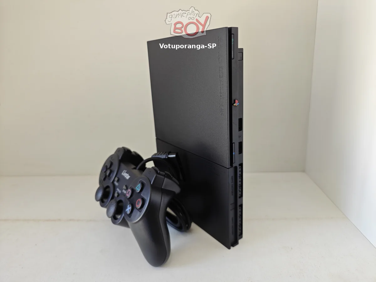 Playstation 2 Slim OPL + Jogos Pen Drive ou HD - COM LEITOR