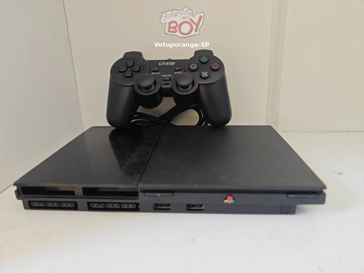 Playstation 2 Slim OPL + Jogos Pen Drive ou HD - SEM LEITOR