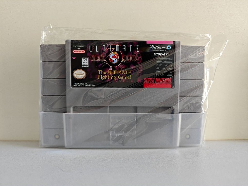 Cartucho Ultimate Mortal Kombat 3 Reprô - Super Nintendo - Novo