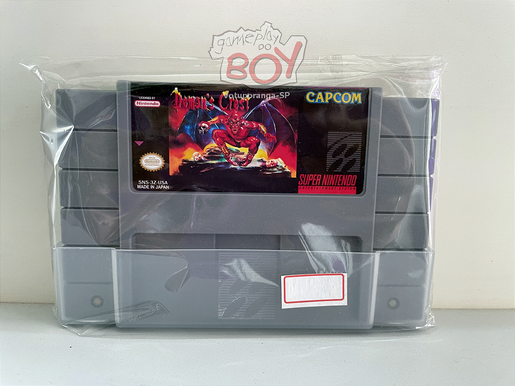 Cartucho Demon's Crest Reprô - Super Nintendo - Novo