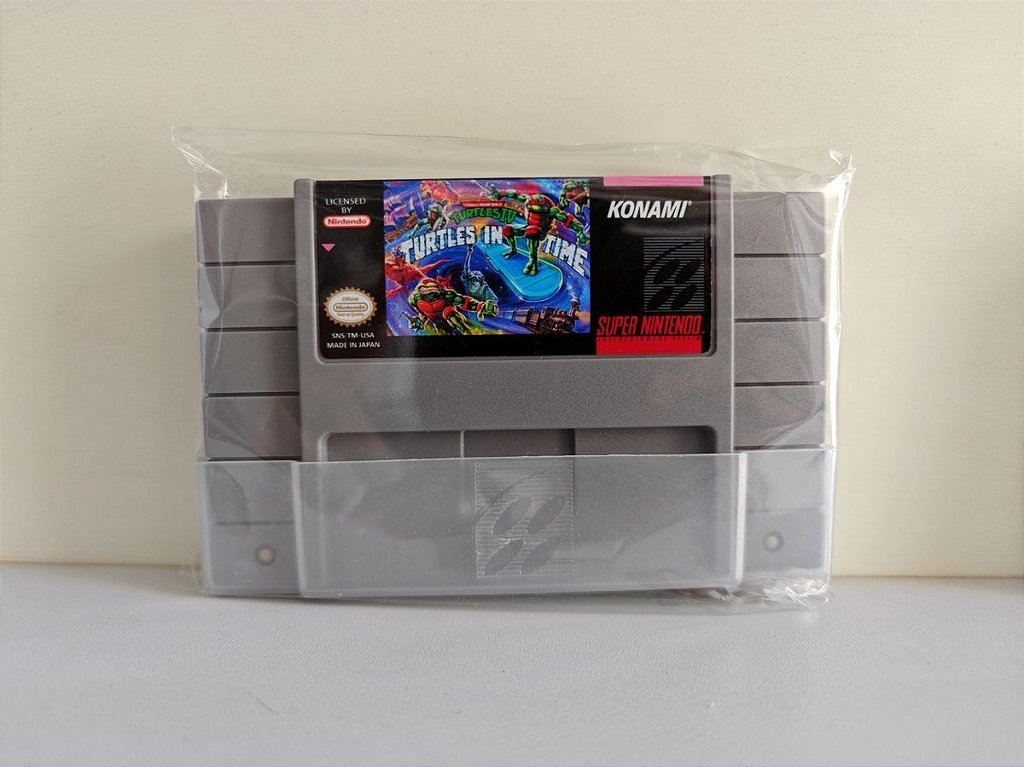 Cartucho Teenage Mutant Ninja Turtles - Turtles In Time - Repro - Super Nintendo - Novo