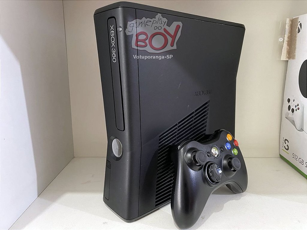 Xbox 360 Slim RGH 3 e LT 3 Com 20 a 150 Jogos + 4500 Jogos Retrô