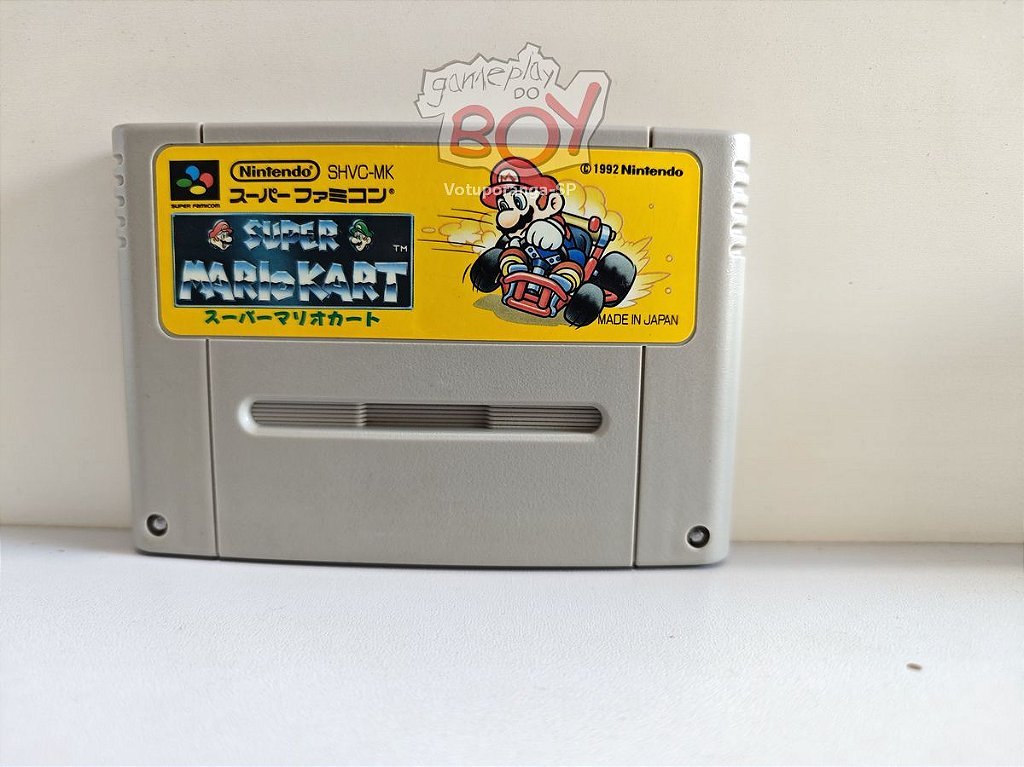 Cartucho Super Mario Kart (J) - Super Nintendo - Novo