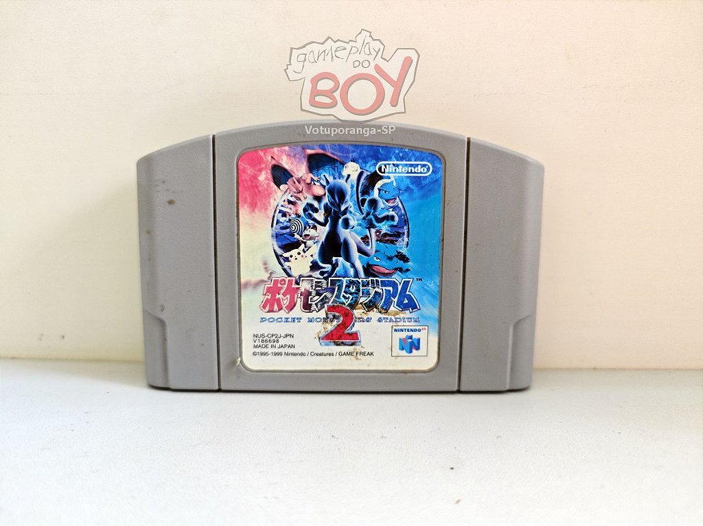 Cartucho Pokemon Stadium 2 Original - Nintendo 64 - Seminovo
