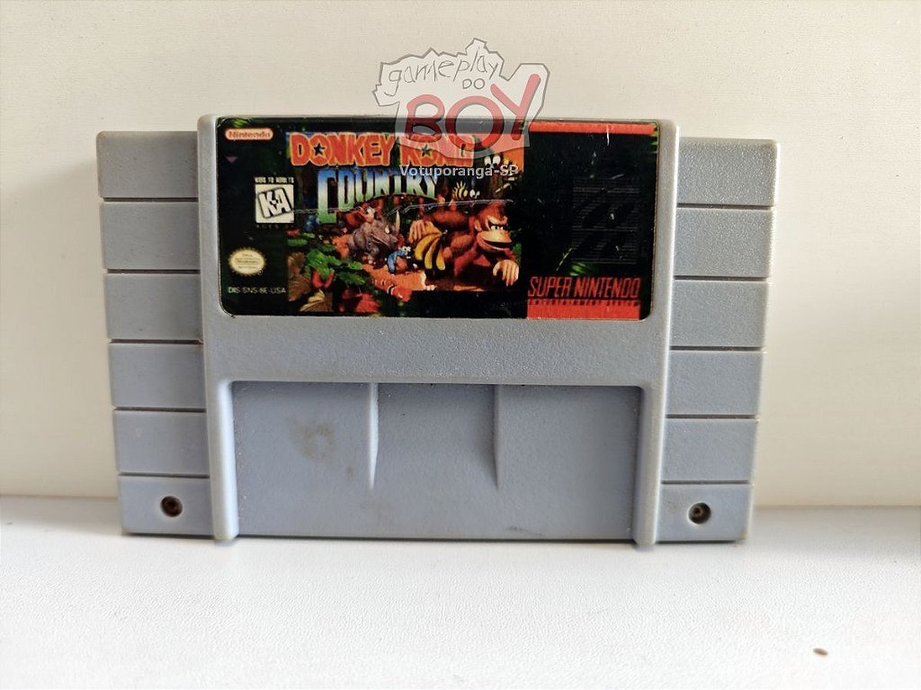 Cartucho Donkey Kong Country Paralela - Super Nintendo - Seminova