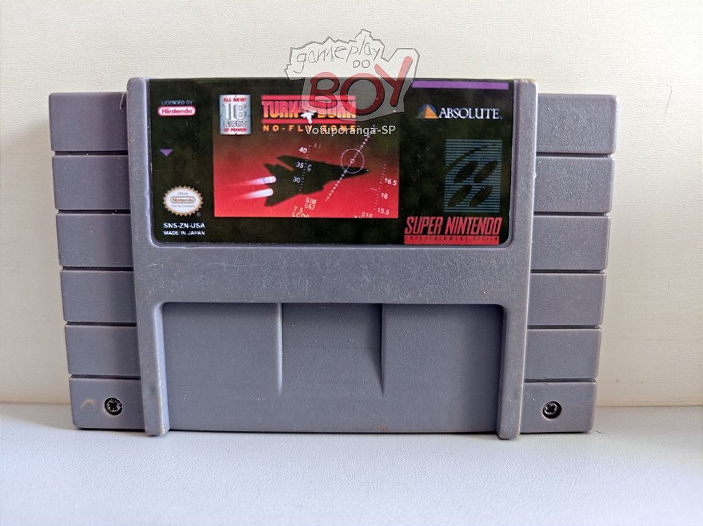Cartucho Turn and Burn No-Fly Zone - Paralelo - Super Nintendo - Seminovo