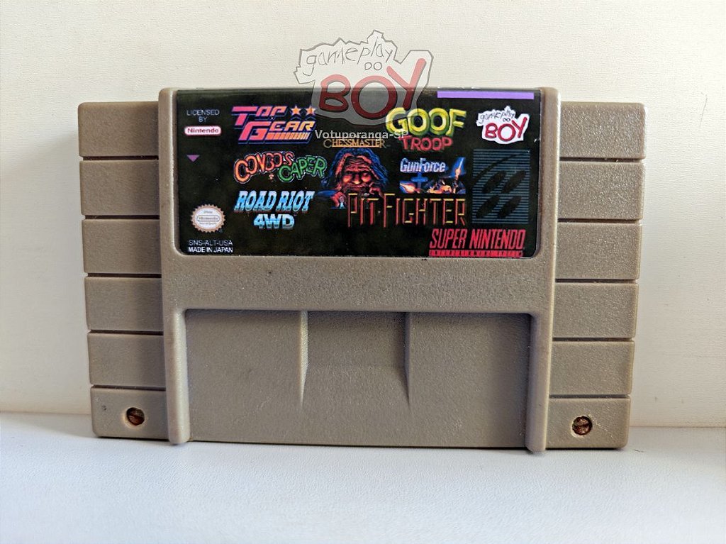 Cartucho 7 in 1 - Paralelo - Super Nintendo - Seminovo