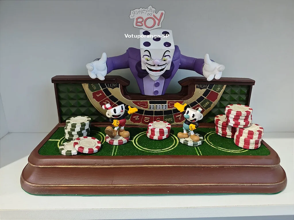 Action Figure Cuphead, Mugman e King Dice