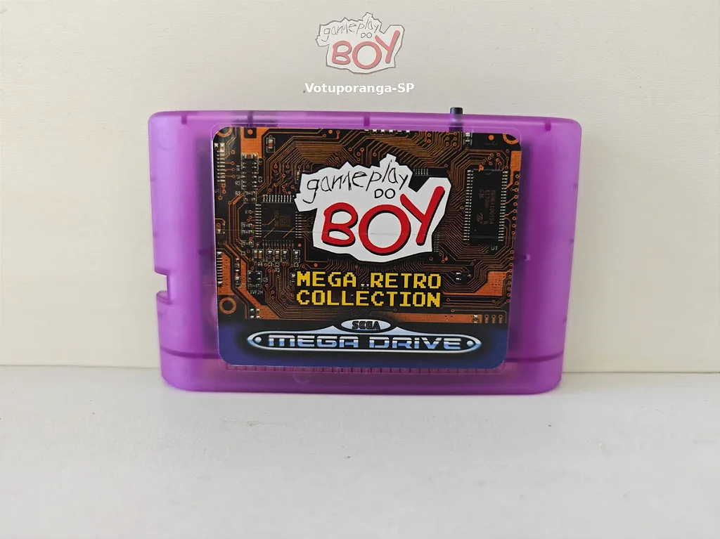 Cartucho Mega Retrô Collection com 2400+ Jogos Mega Drive e Master System