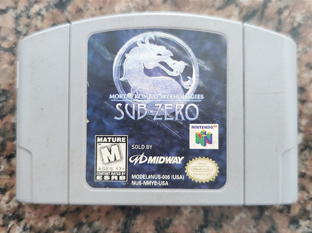 Cartucho Mortal Kombat Mythologies Sub-Zero - Nintendo 64 - Seminovo