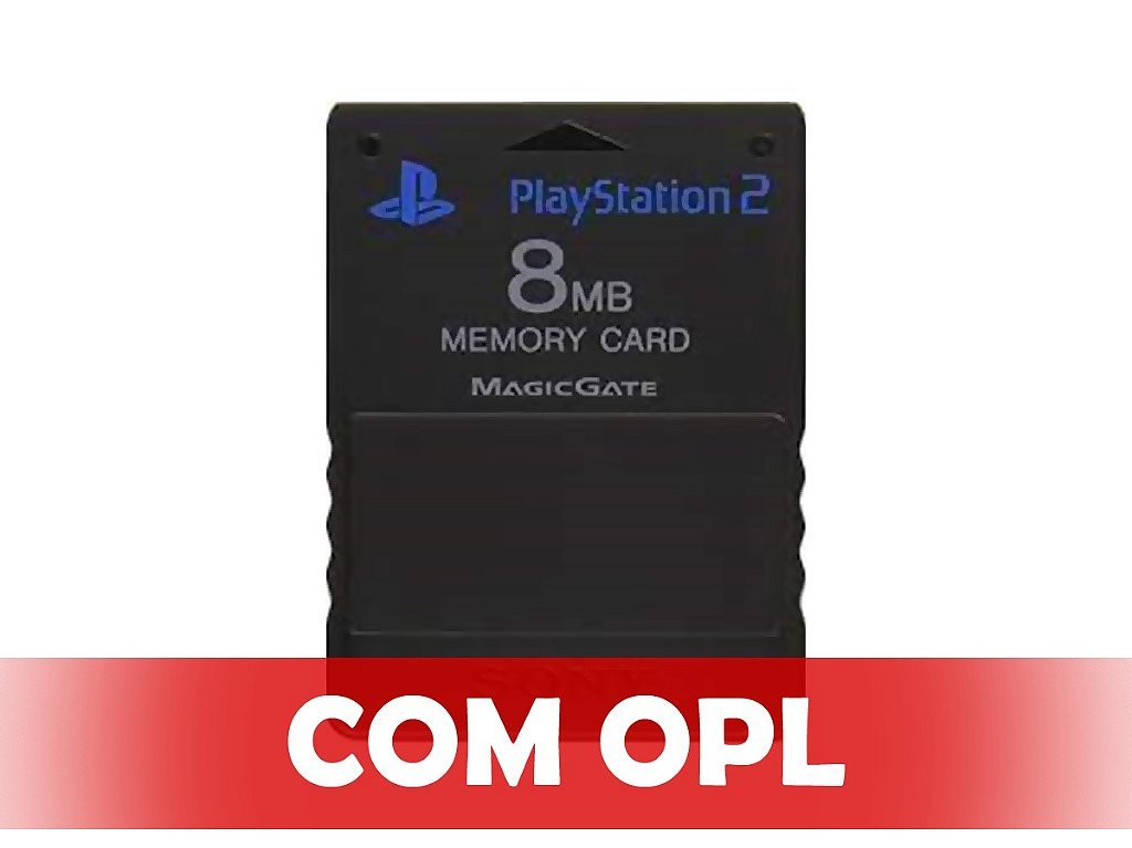 Memory Card Com OPL - Pronto para Pen Drives ou HDs com Jogos