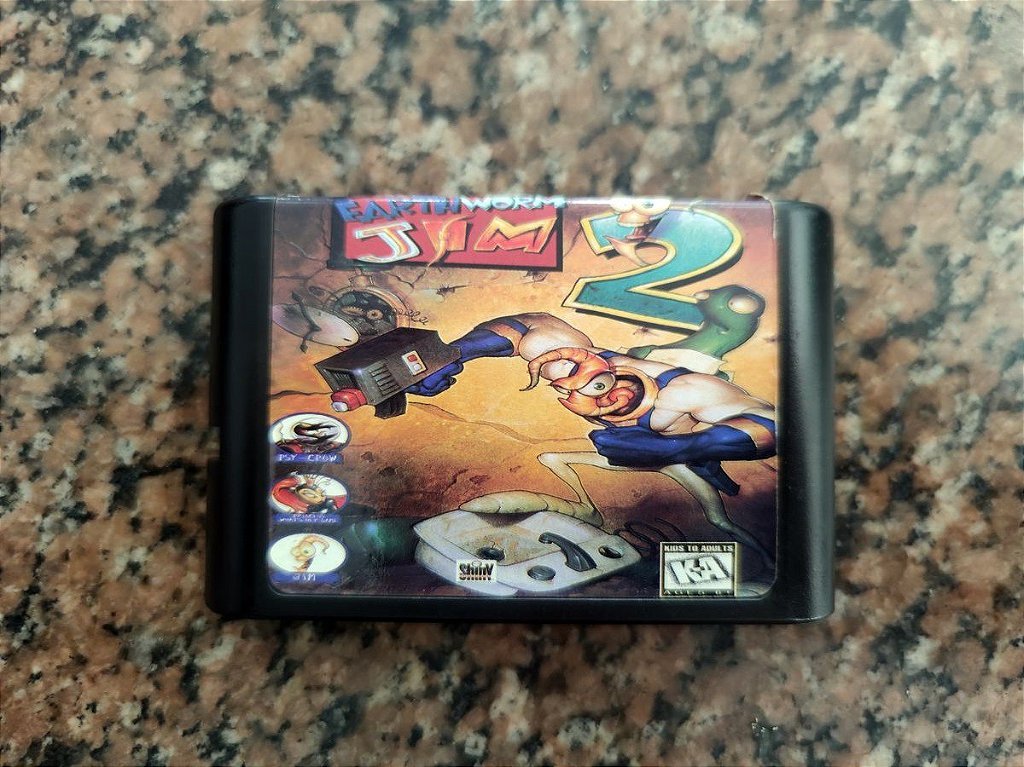 Cartucho Earthworm Jim 2 Mega Drive - Seminovo - Paralelo