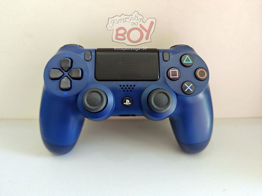 Controle PS4 Dualshock 4 Original Sony - Azul Seminovo