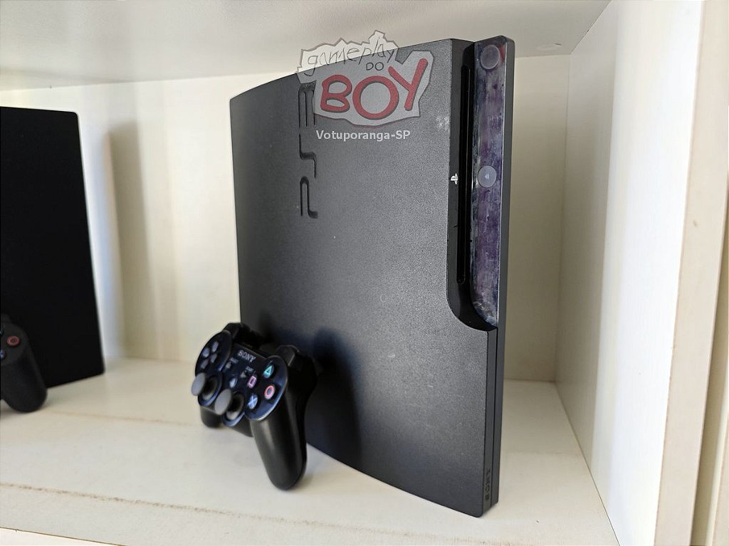 Playstation 3 Slim 750Gb com FC26 + 51 Jogos PS3 e 14 Mil Retro - Seminovo