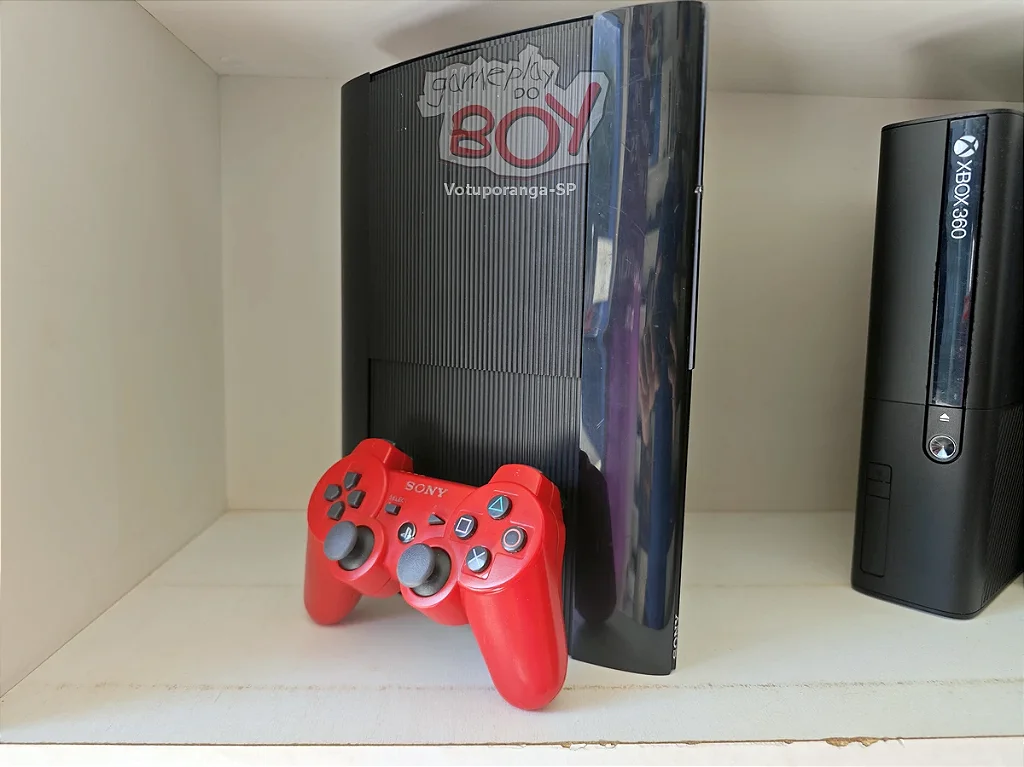 Playstation 3 Super Slim 750Gb + FC24 + 53 jogos D.e.s.b.l.o.q. - Seminovo